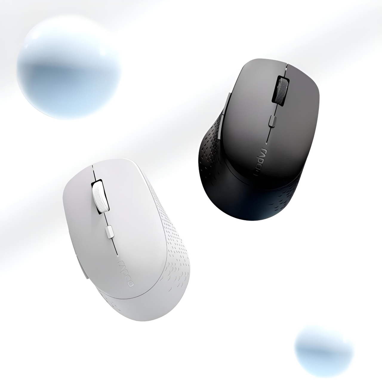 Мышь RAPOO M300L Silent беспроводная с аккумулятором 2400 DPI Light grey (2786650894) - фото 4 Мышь RAPOO M300L Silent беспроводная с аккумулятором 2400 DPI Light grey (2786650894) - фото 4