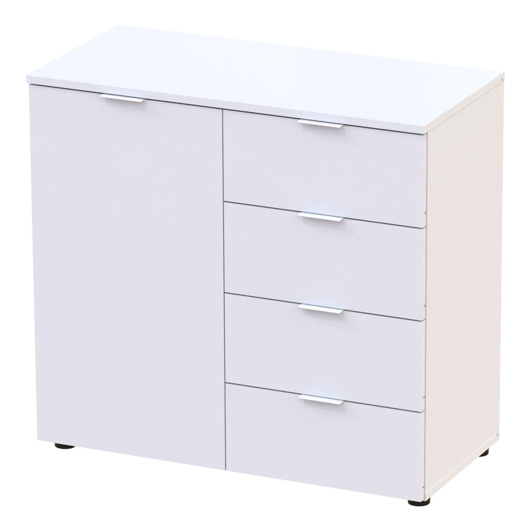 Комод в гостиную Doros Рон 1 80х38х81 см Белый - фото 3