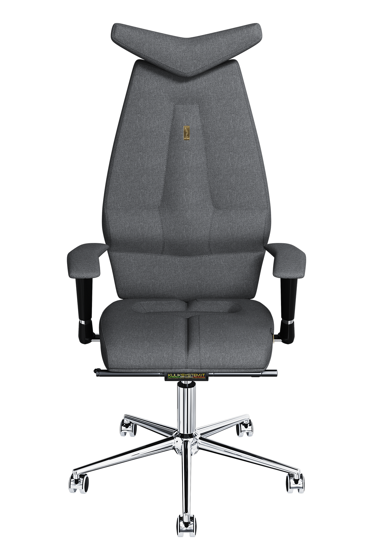 Крісло ергономічне Kulik System Jet Сріблястий (Id 0304)