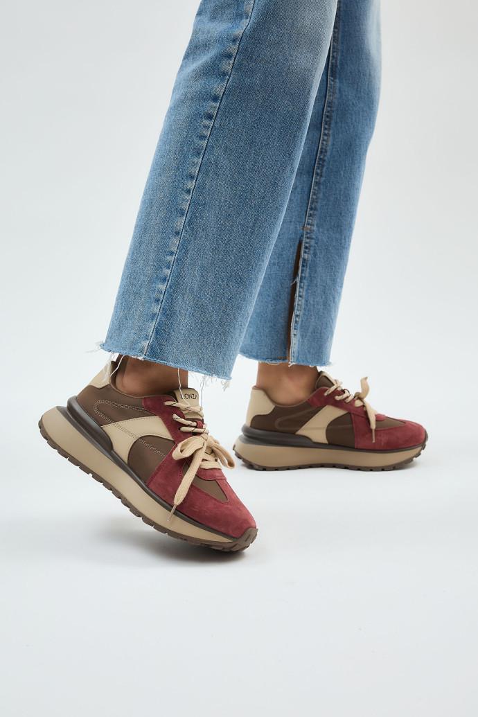 Кросівки жіночі демісезонні LONZA р. 40 Червоний (199142) - фото 3