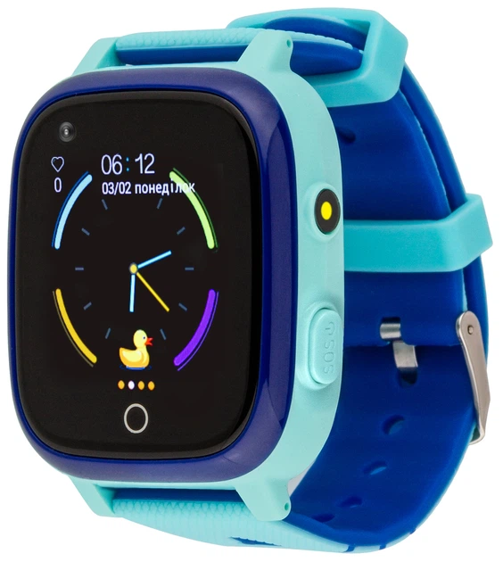 Смарт-часы детские AmiGo GO005 4G WIFI Thermometer Blue