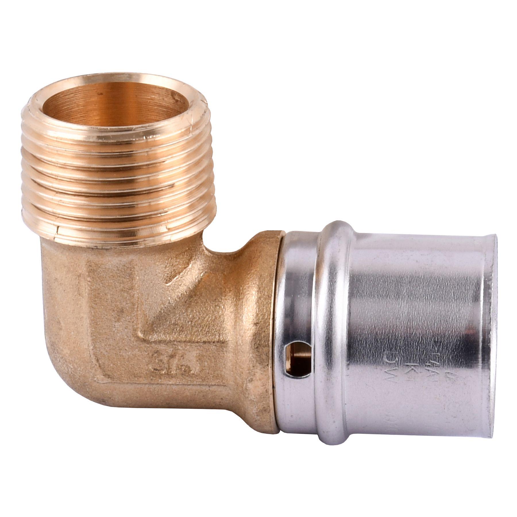 Уголок с наружной резьбой пресс Ape Italy AP 153 3/4х26 (000002180)