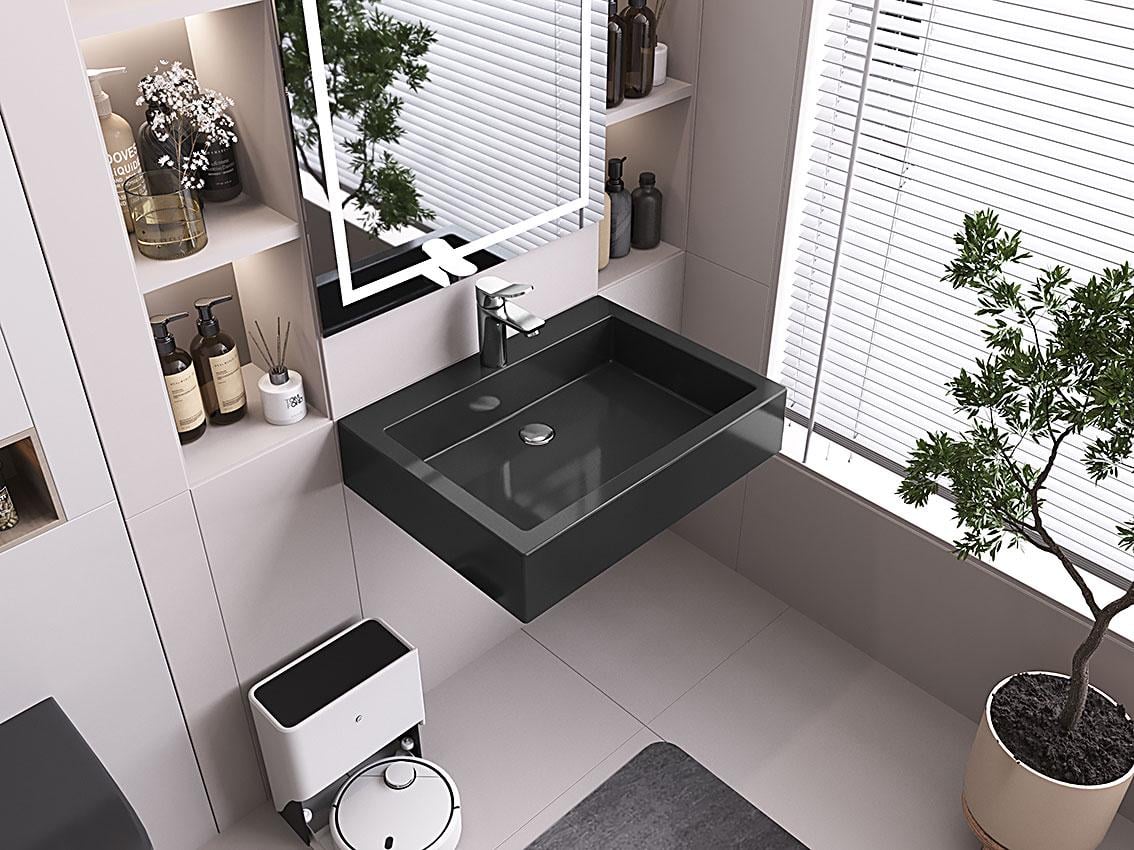 Умывальник подвесной Status Only 60 Black (33742816)