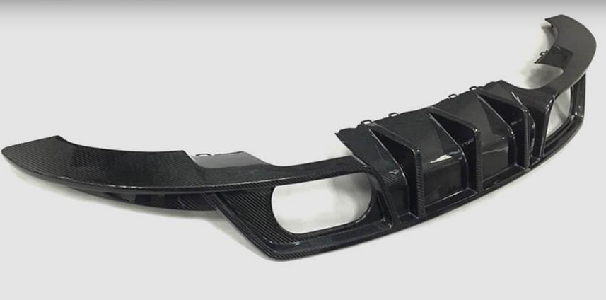 Диффузор заднего бампера DDCarbon для Base 2014-2019 DDCarbon для Audi ТТ 2014-2023 гг. натуральный карбон (133100)