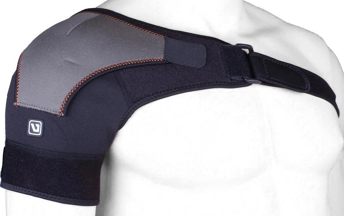 Фиксатор плеча LiveUp SHOULDER SUPPORT Черно-серый (LS5765)