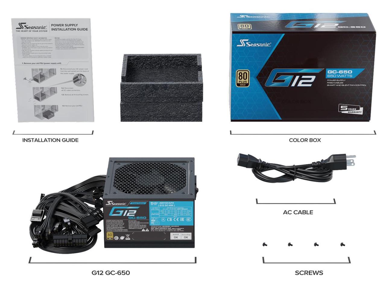 Блок живлення Seasonic G12 GC-650 650W (345484) - фото 6