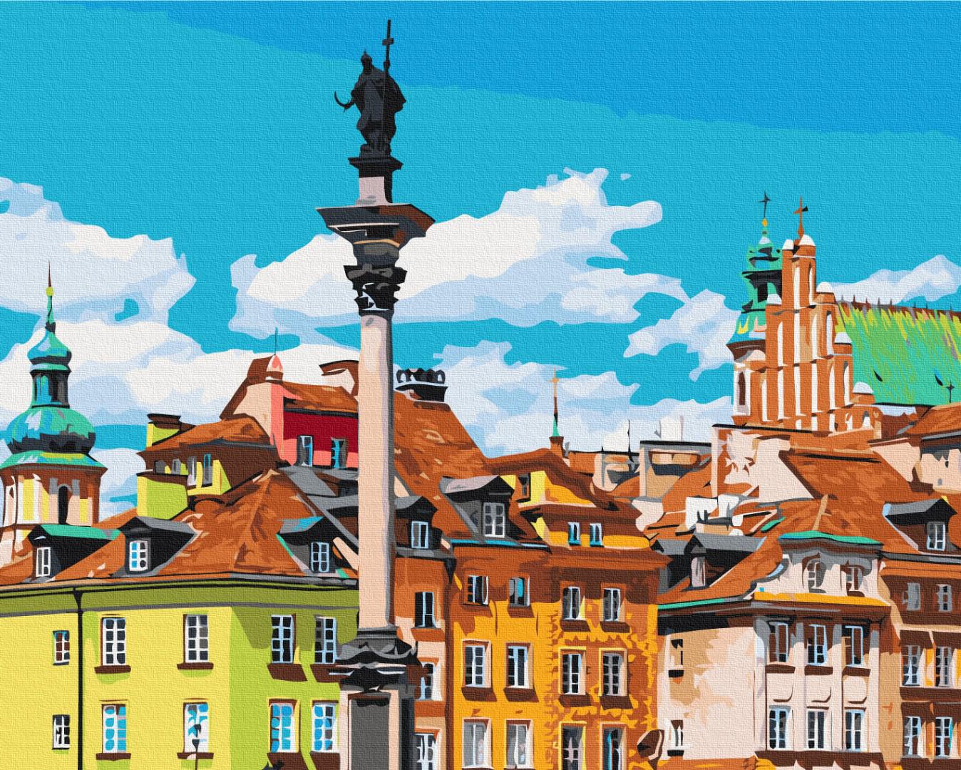 Картина по номерам Brushme Замковая площадь Варшава 40x50 см (BS53433)