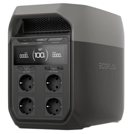 Зарядна станція Есoflow DELTA 3 1800W з 4 євро розетками