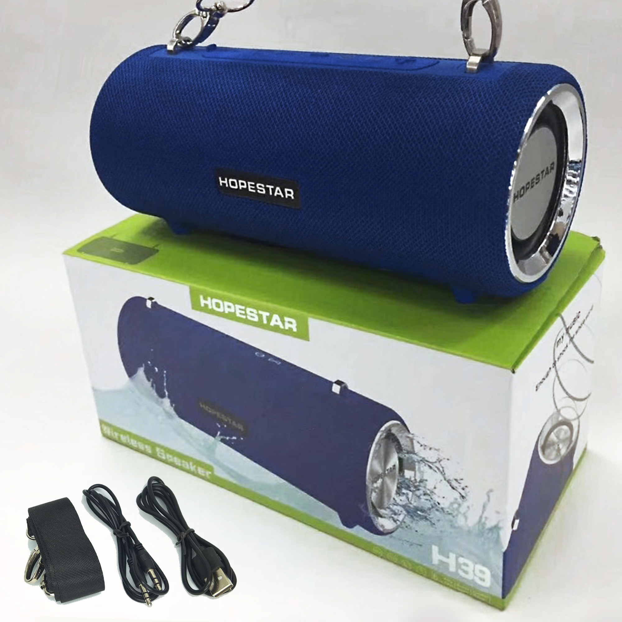 Акустична система Hopestar PowerBank H39 Блакитний - фото 1 Акустична система Hopestar PowerBank H39 Блакитний - фото 1