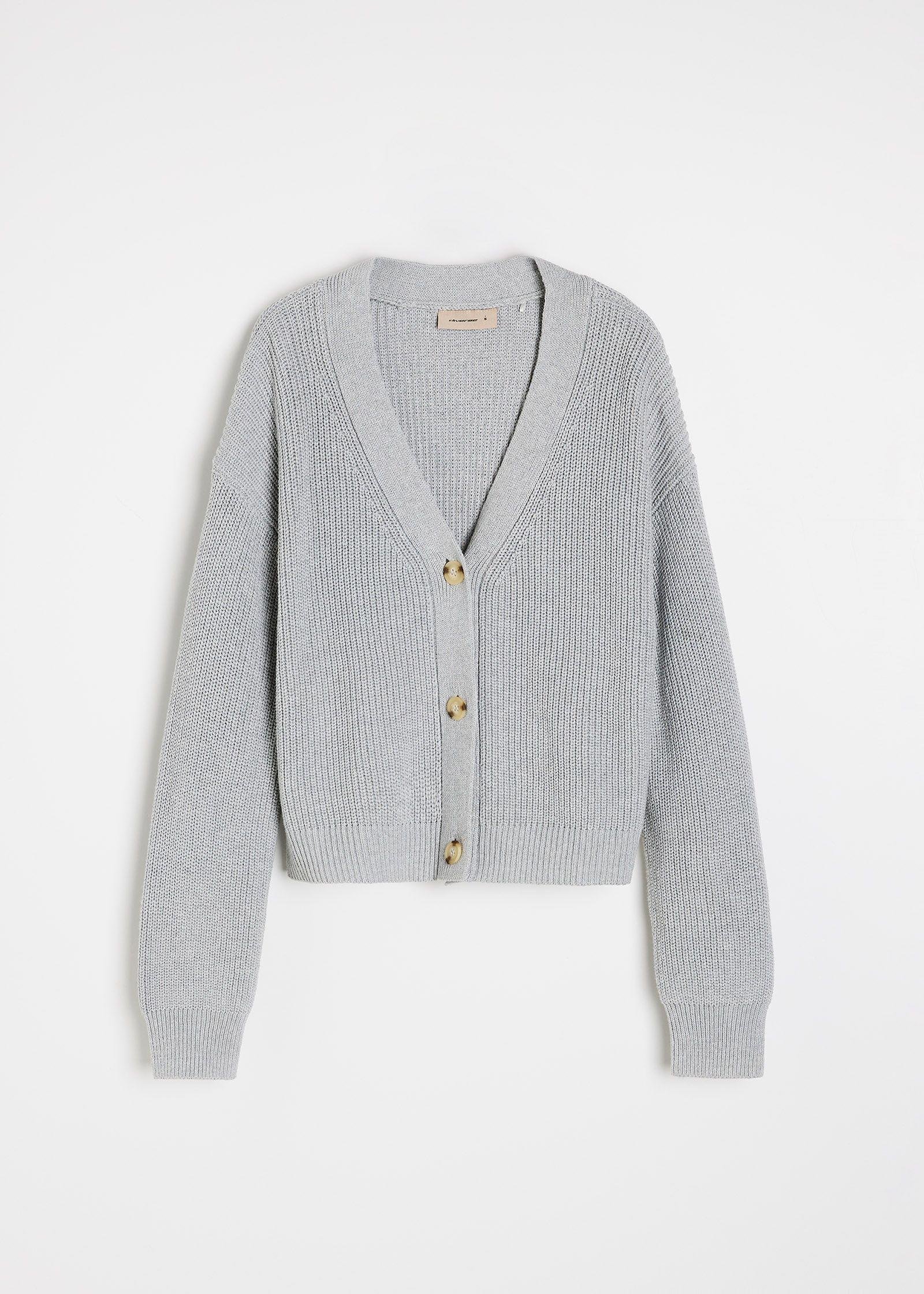 Кардиган жіночий Diverse LIMPID на ґудзиках S Світло-сірий меланж (5905384179531) - фото 6 Кардиган жіночий Diverse LIMPID на ґудзиках S Світло-сірий меланж (5905384179531) - фото 6