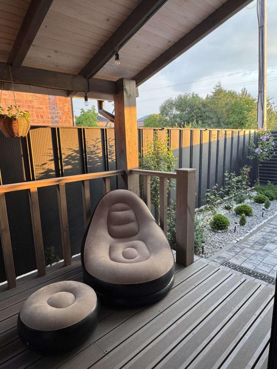 Надувное кресло AIR SOFA с пуфом (26399065) - фото 2 Надувное кресло AIR SOFA с пуфом (26399065) - фото 2