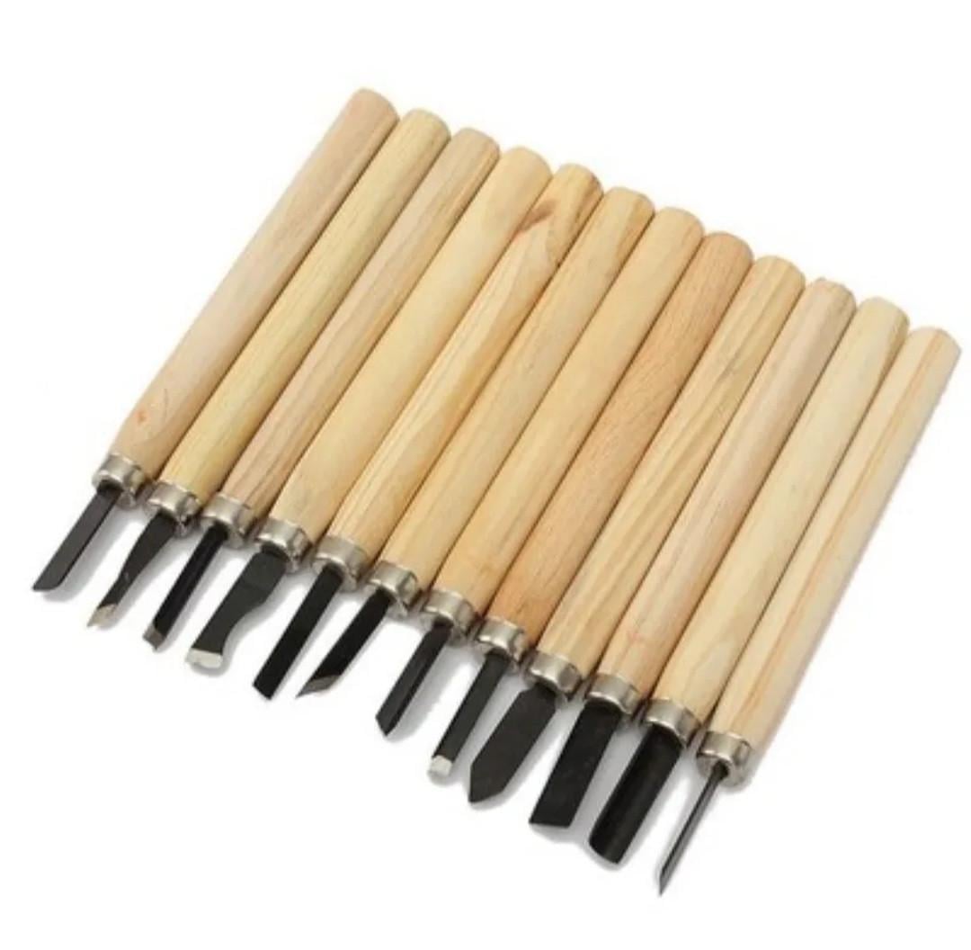 Набір різців для деревини 12 шт. (2172738625) Набір різців для деревини 12 шт. (2172738625)