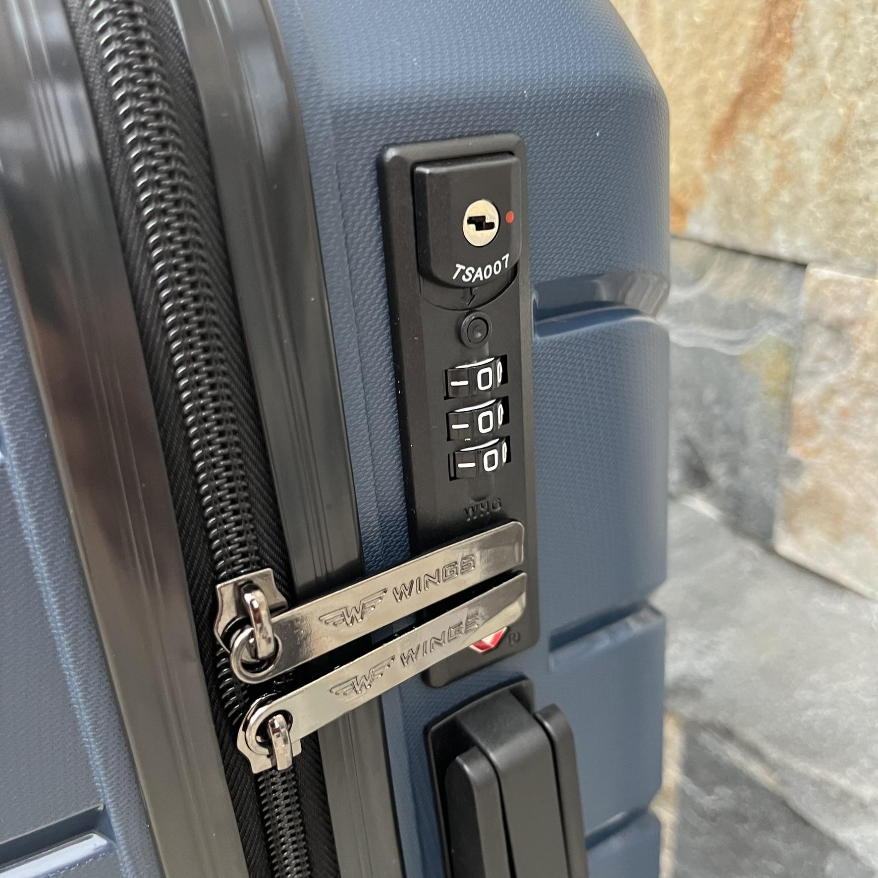 Чемодан дорожный из полипропилена Wings PP05 S Синий (22630278) - фото 5 Чемодан дорожный из полипропилена Wings PP05 S Синий (22630278) - фото 5