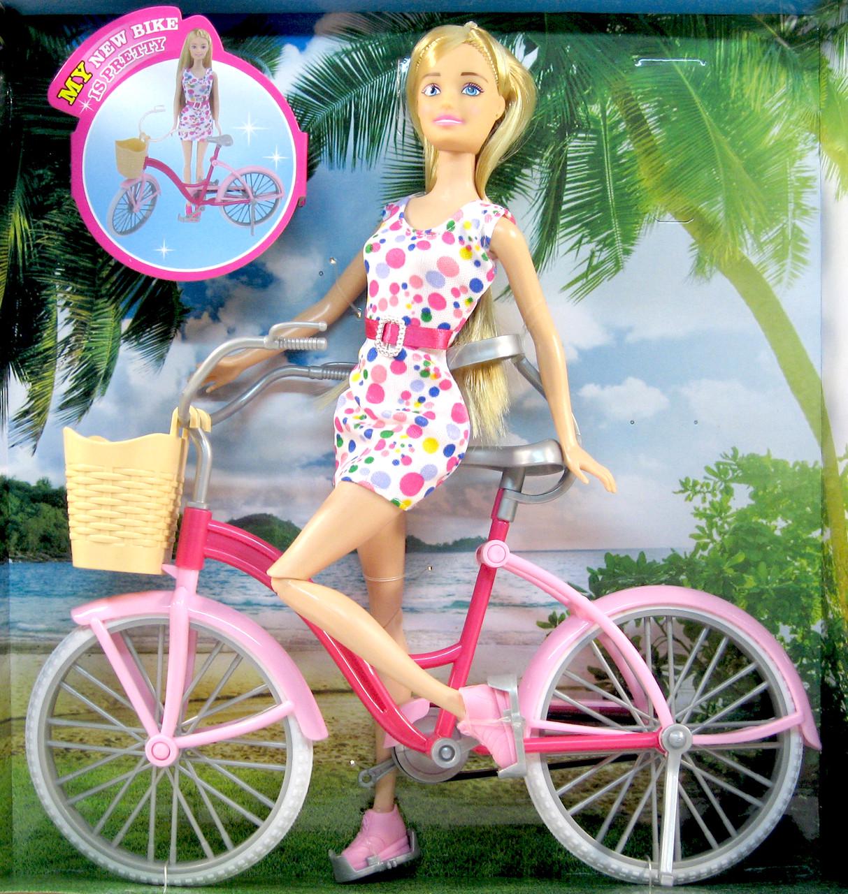 Кукла шарнирная Anlily 99043 с велосипедом