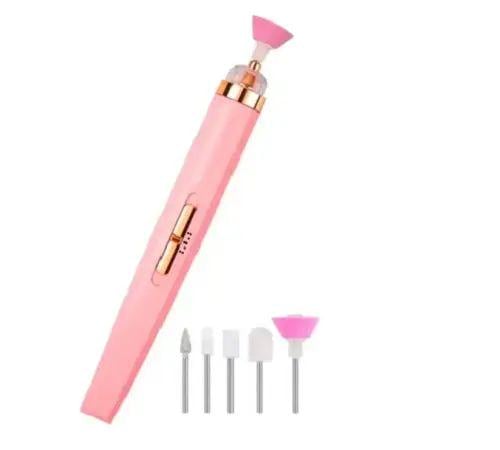 Фрезер для маникюра Flawless Salon Nails 4 скорости с функцией реверса и подсветкой с 5 насадками (opt-14388)