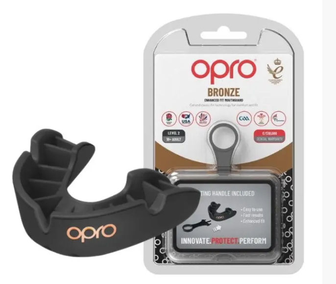 Капа OPRO Bronze возраст 11+ лет Черный (6936116104961) Капа OPRO Bronze возраст 11+ лет Черный (6936116104961)