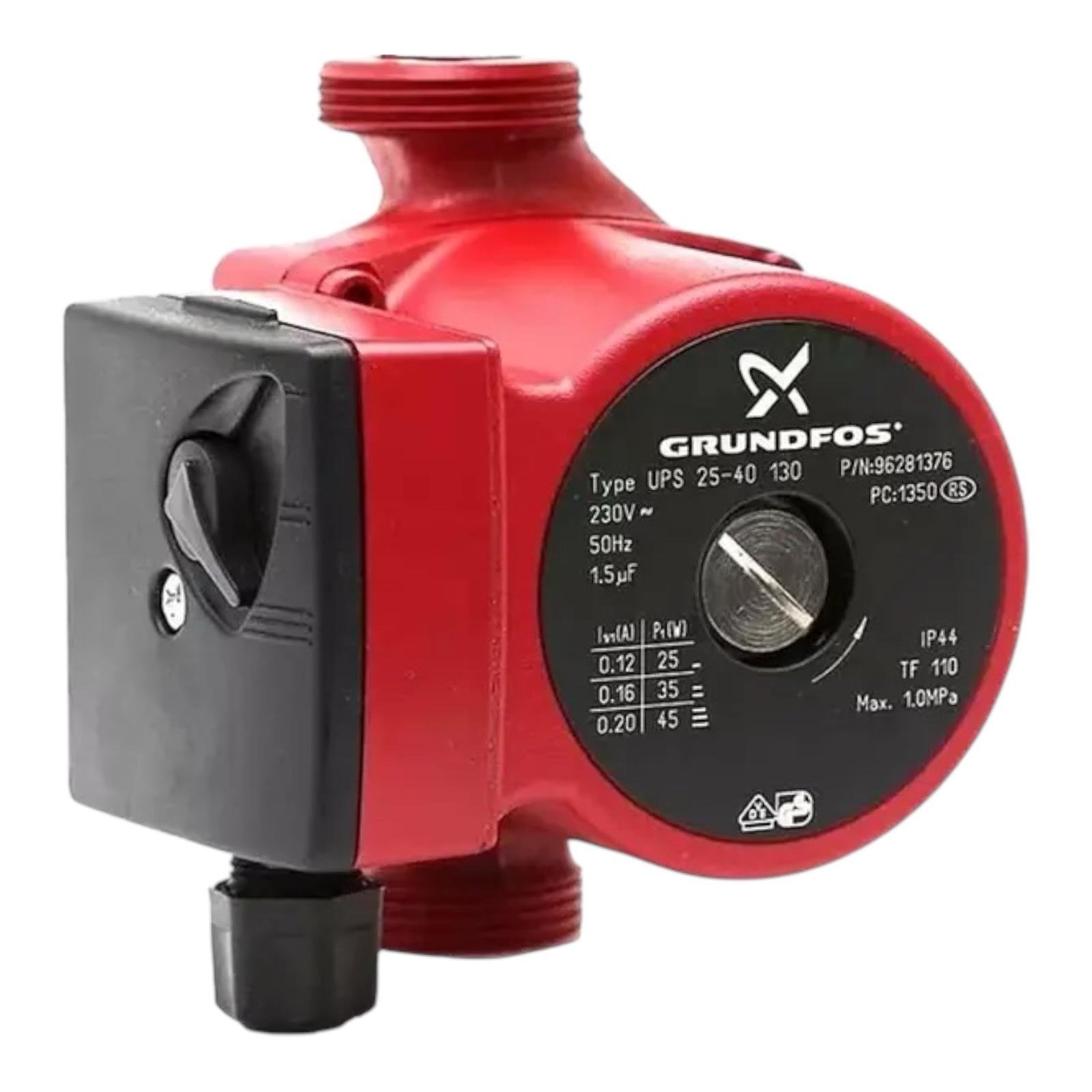 Циркуляционный насос GRUNDFOS 25/40/130 + шнур + гайки (00-00006011)