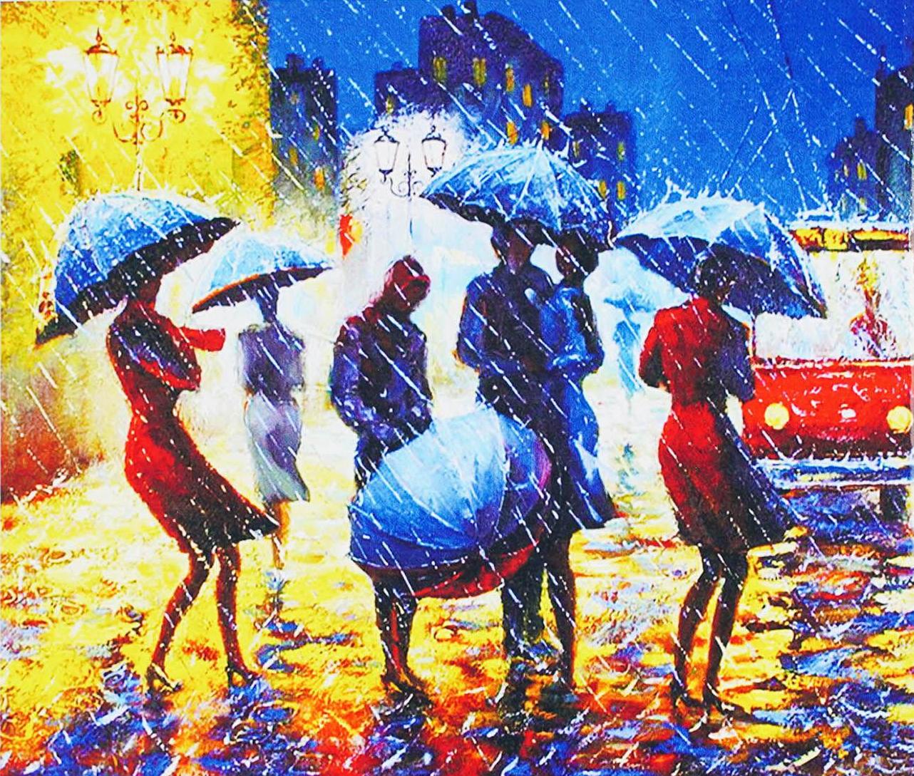 Алмазна мозаїка-картина за номерами TK Group B 73332/30 Вечірній дощ в коробці 40х50 см (24710292)