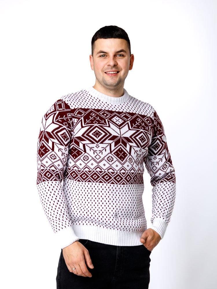 Джемпер мужской ЦБ-00236406 р. 48 Бордовый (SKT000952180)