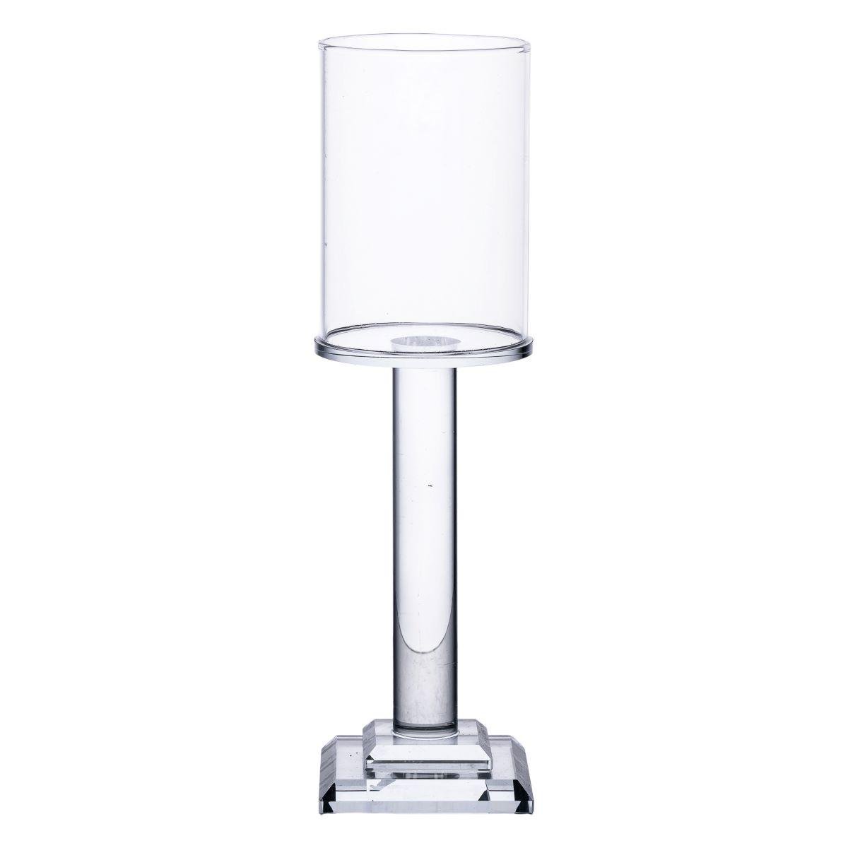 Подсвечник стеклянный Light House LG-30097 CL высота 23 см Прозрачный