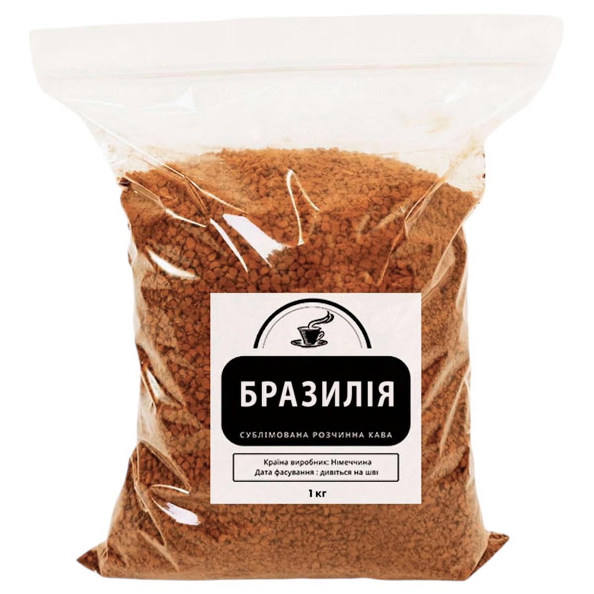Кофе растворимый сублимированный Бразилия крупный гранул 1 кг