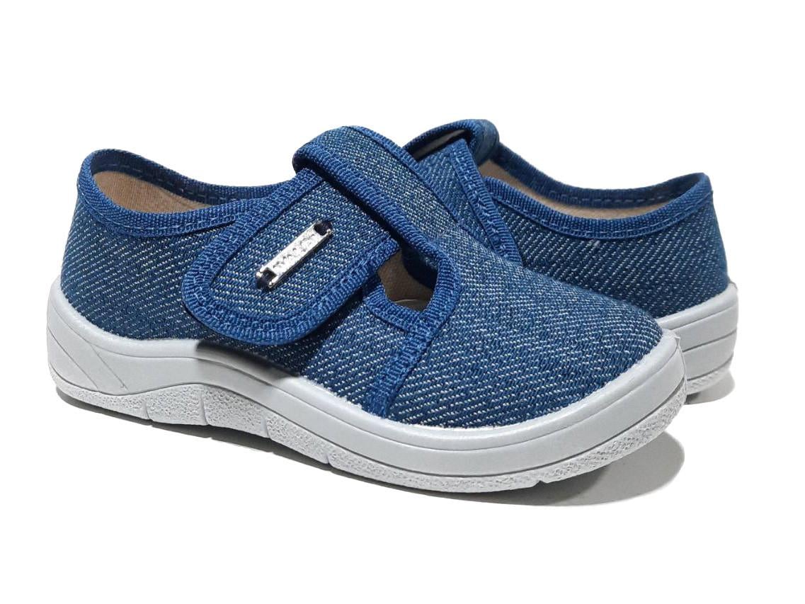 Тапочки для хлопчиків Waldi 297-883/30 на липучках р. 30 Синій