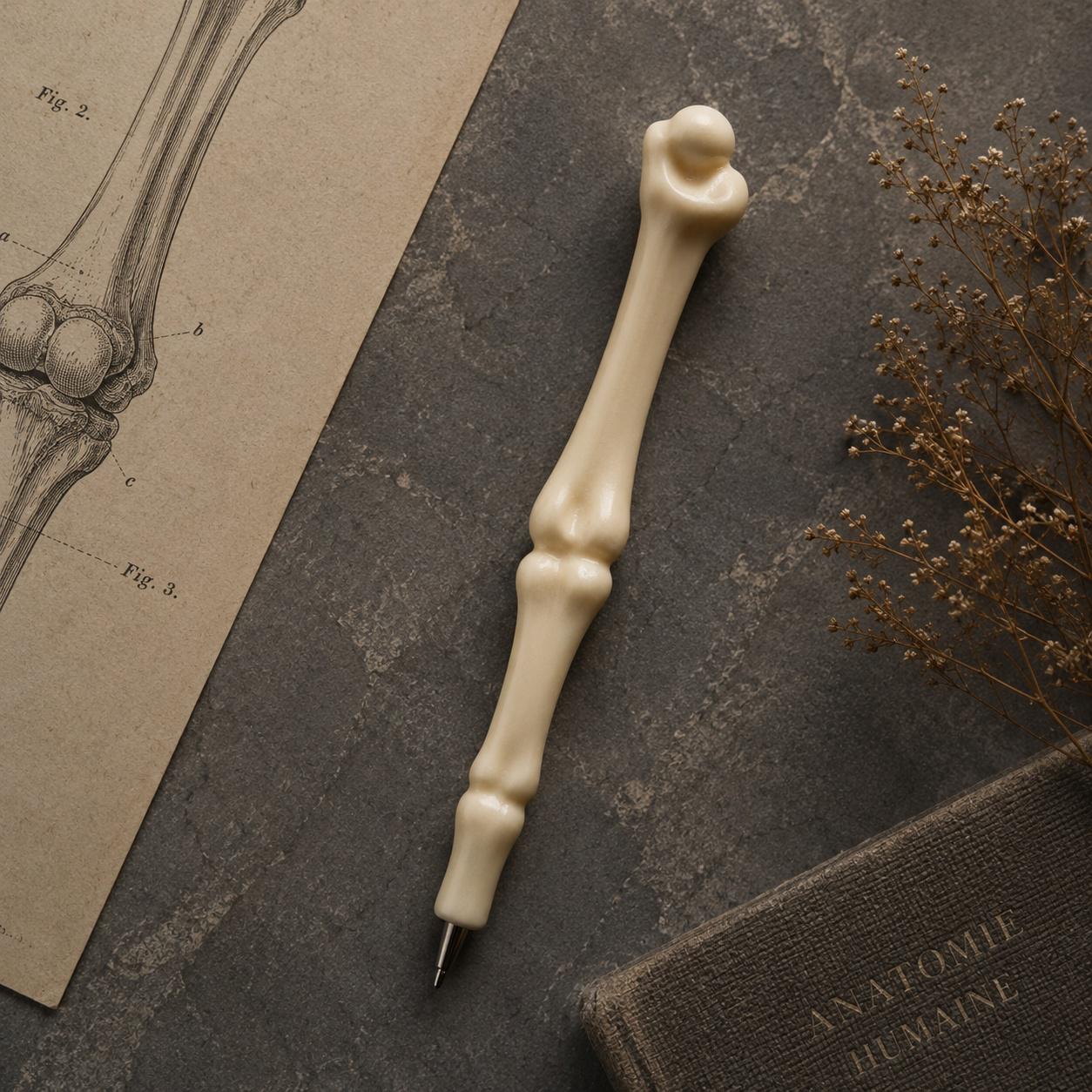Ручка шариковая Bone Pen суставная кость Бежевый (BP-002-JOINT)