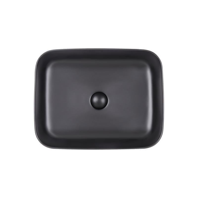 Раковина-чаша Q-tap Tern с донным клапаном Matt Black (QT172195MBMB)