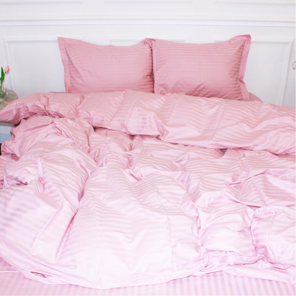 Комплект постельного белья детский MirSon 30-0007 satin-stripe 110x140 см Pink (182719)