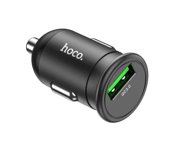 Зарядний пристрій автомобільний Hoco Z43 18W QC3.0 з кабелем Micro USB Black