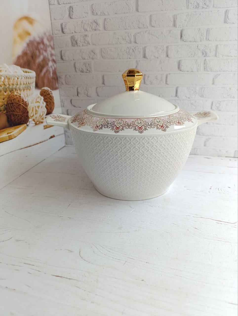 Супник SNT Анжеліка фарфорова 3,3 л Білий (4282-5)