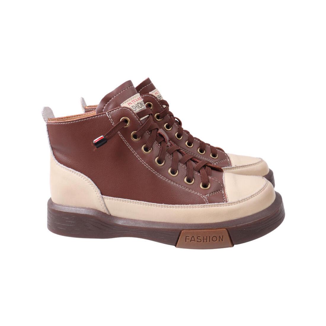 Кеды женские Li Fexpert коричневые из кожи (736-21DHC 37) Кеды женские Li Fexpert коричневые из кожи (736-21DHC 37)