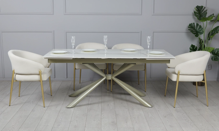 Стол раскладной Рим 1800/2600x900x750 мм Белый (2147483784) - фото 7