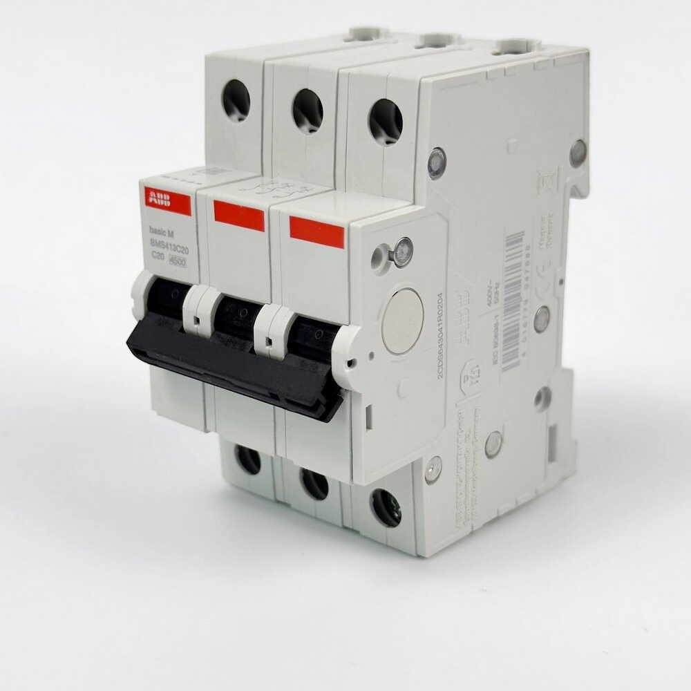 Автоматический выключатель ABB Basic BMS413-C20 3p тип-C 20A (28679716) - фото 3 Автоматический выключатель ABB Basic BMS413-C20 3p тип-C 20A (28679716) - фото 3