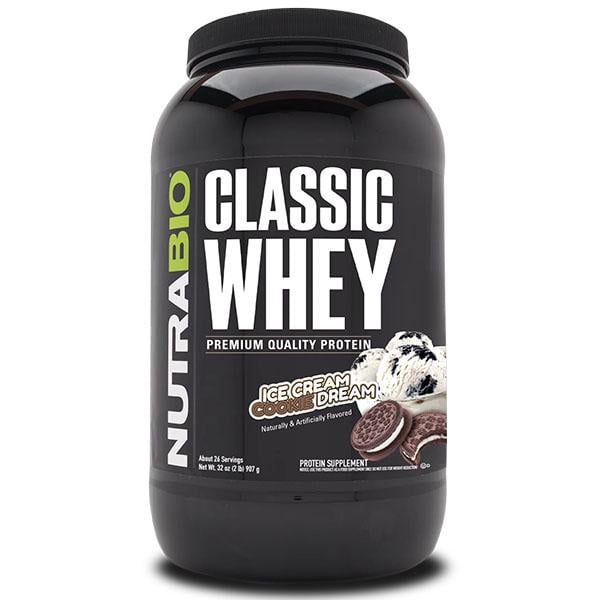 Протеин NutraBio Classic Whey Protein 907 г 26 порций Ice Cream Cookie Dream (000027172)
