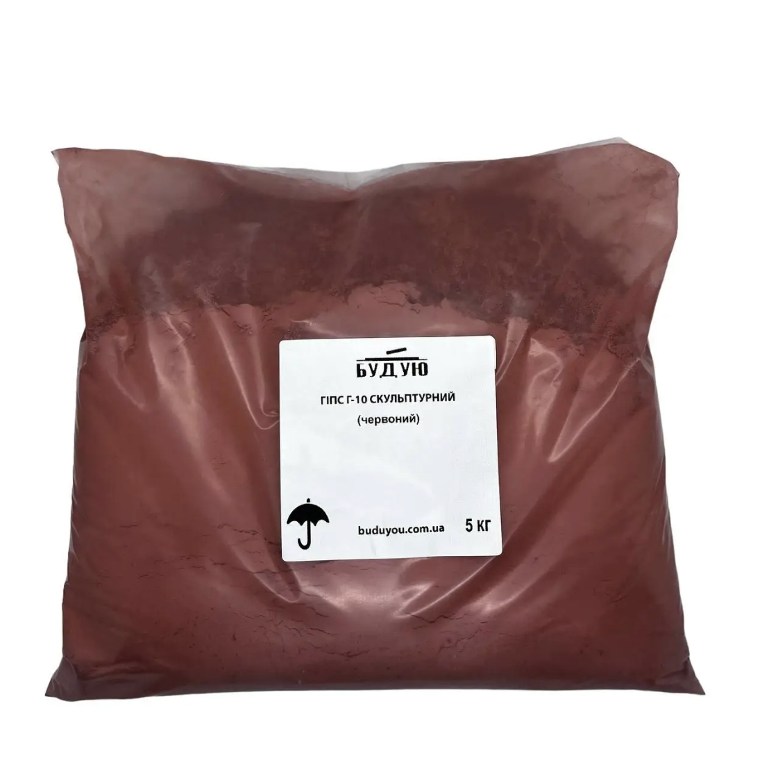 Гипс скульптурный модифицированный Г-10 пакет 5 кг Красный (29633424) - фото 2