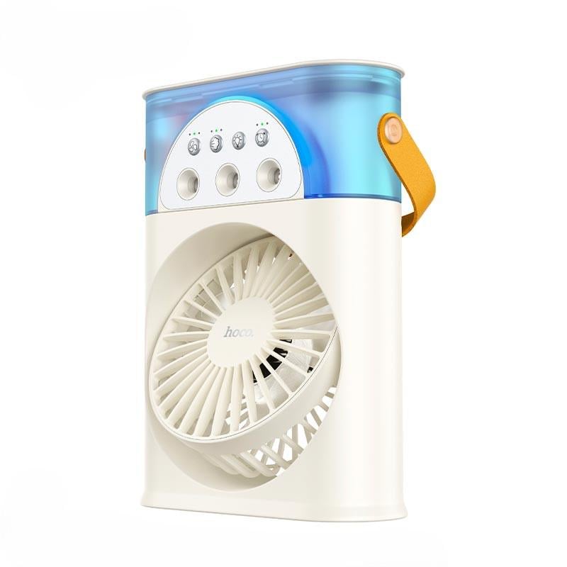 Вентилятор Hoco DF11 із зволоженням повітря з таймером 4000 mAh Молочно-білий (27676430)