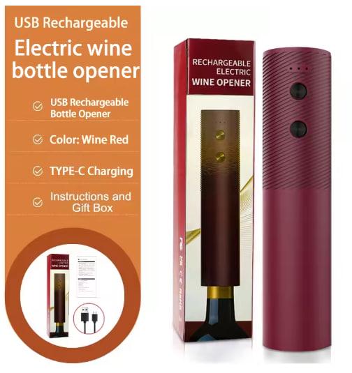 Штопор автоматический на аккумуляторе Бордовый (EL-SH-B) - фото 2 Штопор автоматический на аккумуляторе Бордовый (EL-SH-B) - фото 2