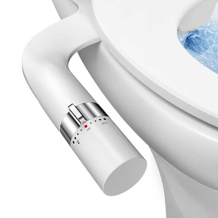 Биде-накладка для унитаза SAMODRA Bidet H1 универсальная тонкая под крышку с боковым модулем Белый (SMWDH1)
