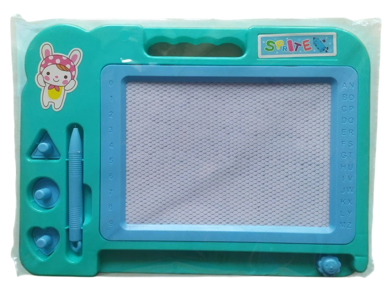 Доска для рисования ручка-стикер/3 печати 27х20 см Зеленый (C1403)