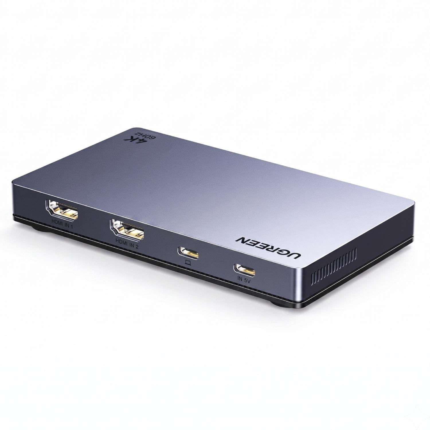 Карта видеозахвата HDMI UGREEN UG505 2 входа 2 канала USB-C Темно-серый (95779)