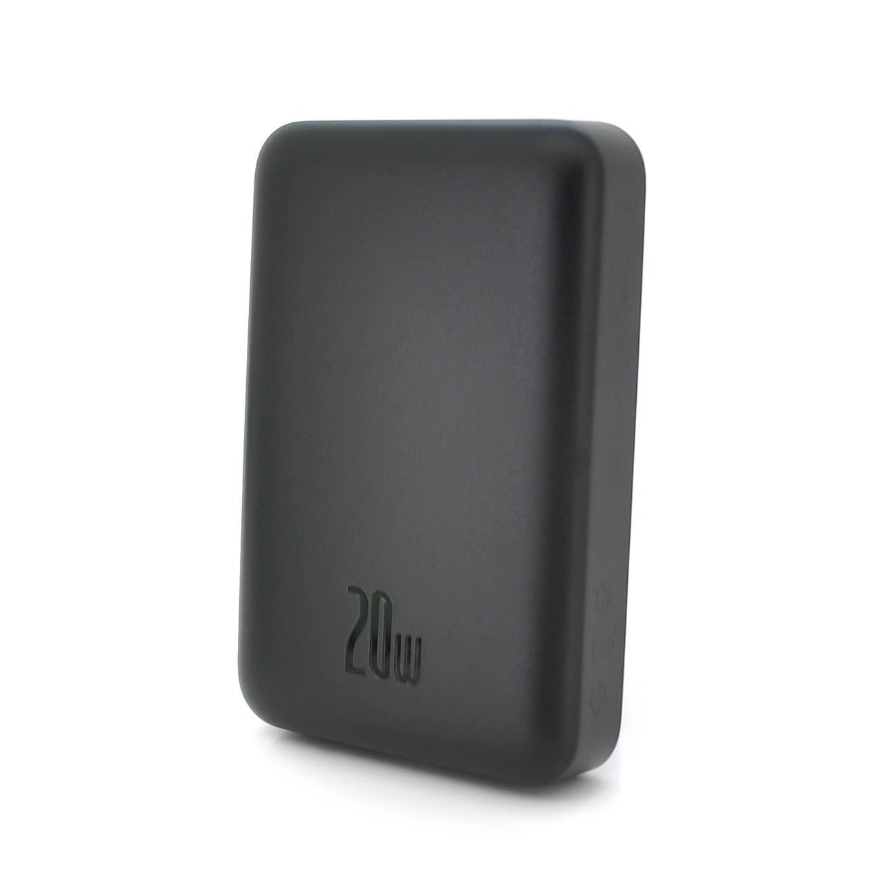 Повербанк BASEUS Magnetic Mini 10000 mAh Wireless Fast Charge 2хUSB 2хType-C 20W Q40 Black (DR012231) - фото 2