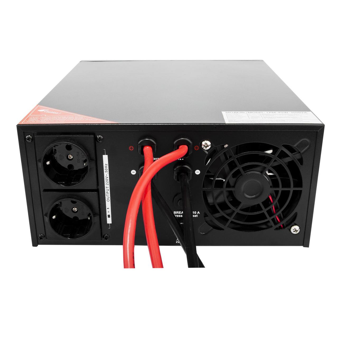 ДБЖ LogicPower LPM-PSW-1500VA 1050Вт з правильною синусоїда - фото 3