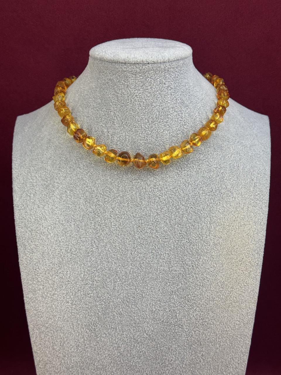 Буси дитячі з бурштину 35 см (у-22)