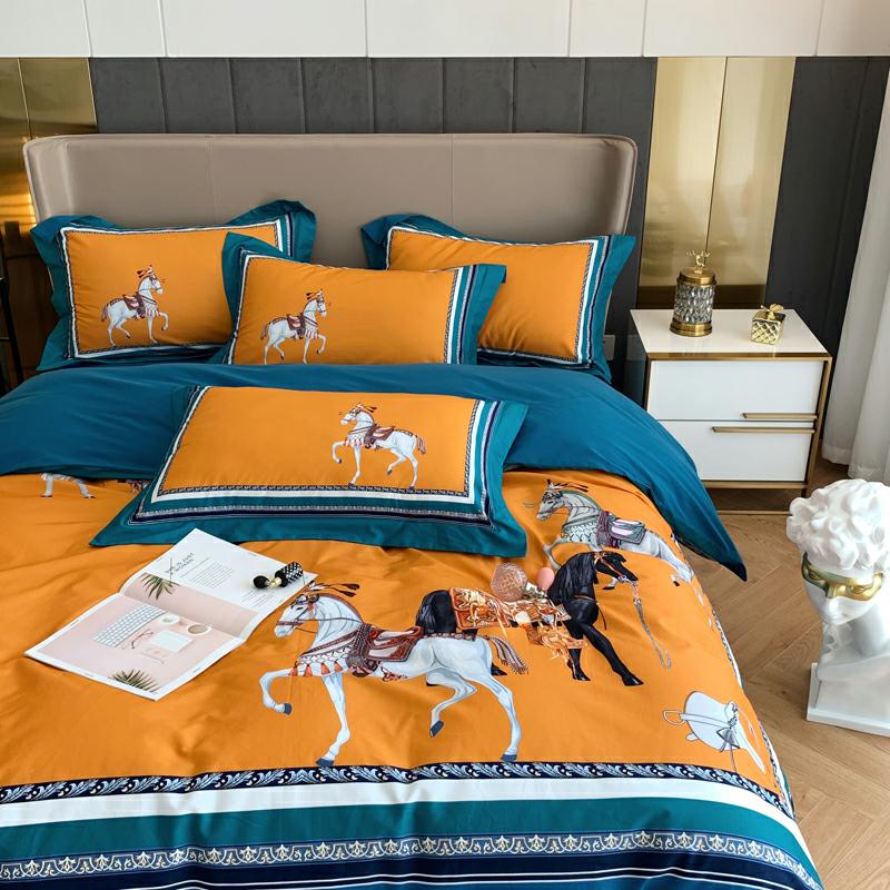 Комплект постільної білизни Кінь довговолокниста бавовна Євро - фото 4 Комплект постільної білизни Кінь довговолокниста бавовна Євро - фото 4