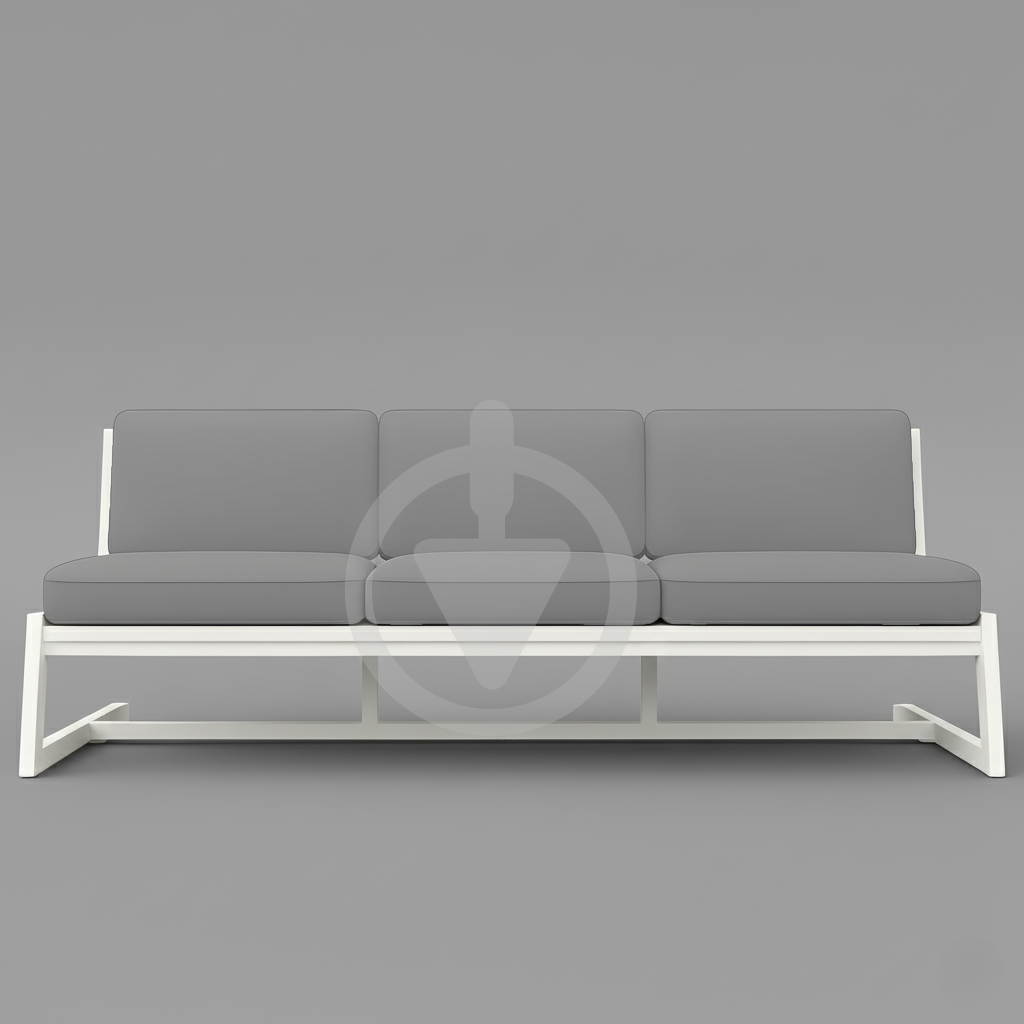 Диван металевий AVVS tech Атлас лофт велюр 246 см Світло-сірий/Білий (30222884) - фото 2 Диван металевий AVVS tech Атлас лофт велюр 246 см Світло-сірий/Білий (30222884) - фото 2