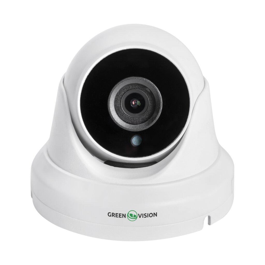 Видеокамера GreenVision GV-163 Lite IP 5 Мп купольная уличная POE IP67 Белый (620943)