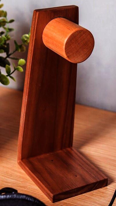 Стойка для наушников из дерева Сандоваль латте (НУП-003116)