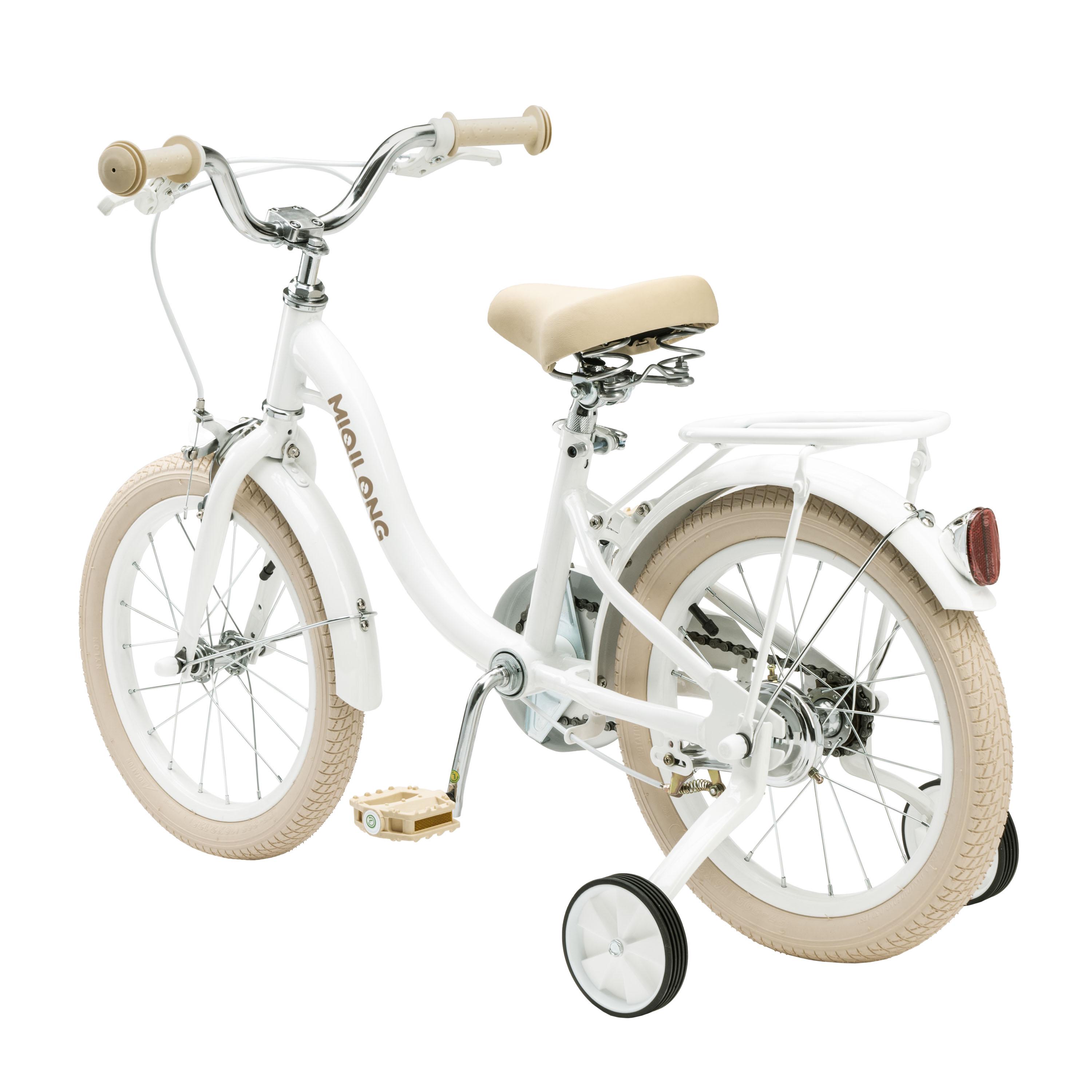 Детский велосипед Miqilong LS 16" с корзиной из натурального ротанга Белый (RBB-LS16-PEARL) - фото 5 Детский велосипед Miqilong LS 16" с корзиной из натурального ротанга Белый (RBB-LS16-PEARL) - фото 5