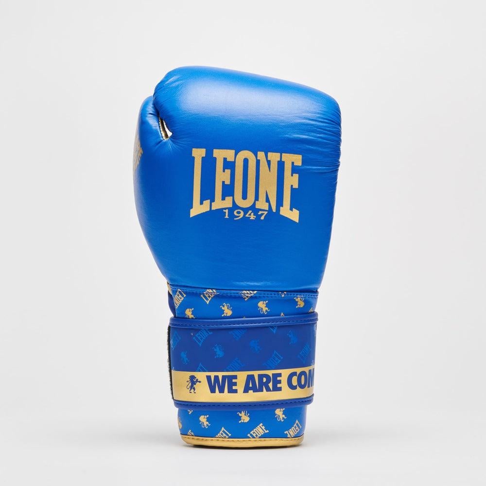 Боксерські рукавички Leone GN220 DNA 16 унцій Blue (GN220 Blue 16oz)